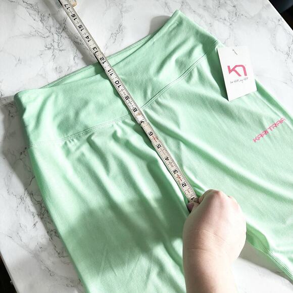 Kari Traa Air Base Layer Pant Mint Ankle Pattern Leggings women's size medium - Picture 13 of 14